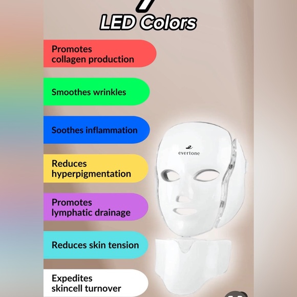BNWT Evertone LED Light Mask - Picture 2 of 14